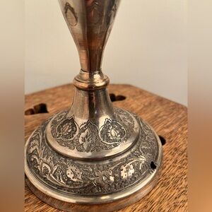 Elegant Silver Candle Holder